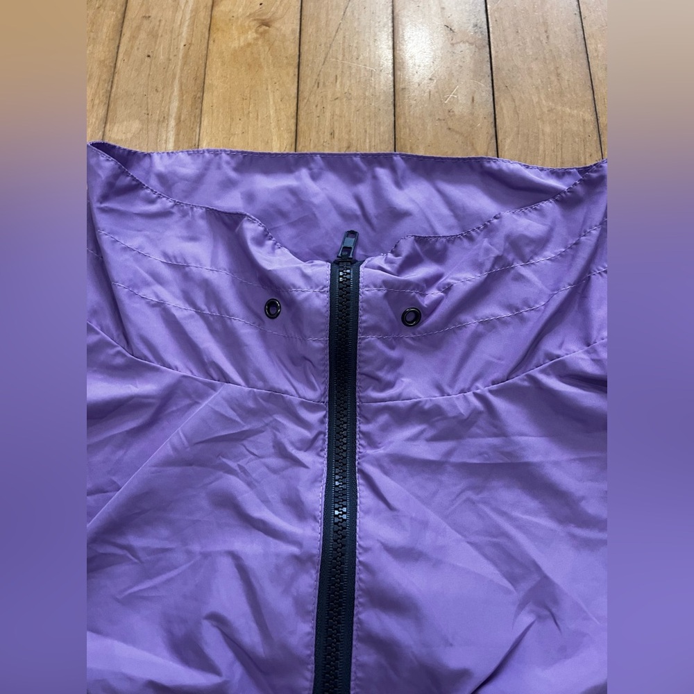 Fashion Nova Purple Cropped Windbreaker Jacket - Picture 4 of 6